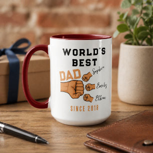 Caneca Pai MAIS PERFEITO DO MUNDO personalizado   Dia dos