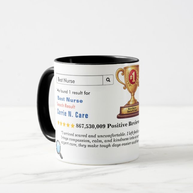 Caneca Pai Melhor Divertido Personalizado (Frente Esquerda)