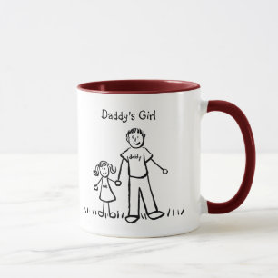 Caneca Pai Menininha Desenhando Mug (Personalizar)
