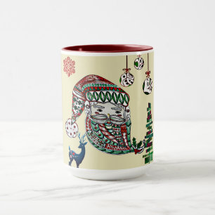 Caneca Pai Natal Nórdico Pai Vintage Russo
