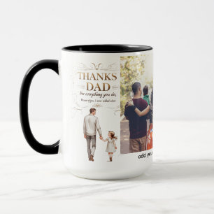 Caneca Pai obrigado - Nunca Andei Sozinha   Combo de 15 o
