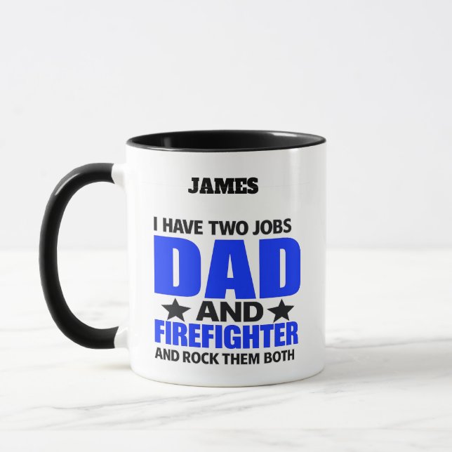 Caneca Pai Orgulhoso Bombeiro (Esquerda)