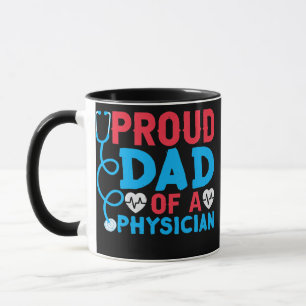 Caneca Pai Orgulhoso De Um Estudante De Medicina Md Médic