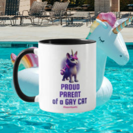 Caneca Pai Orgulhoso de um Gato Gay