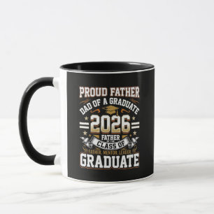 Caneca Pai Orgulhoso Graduado da Turma de 2026