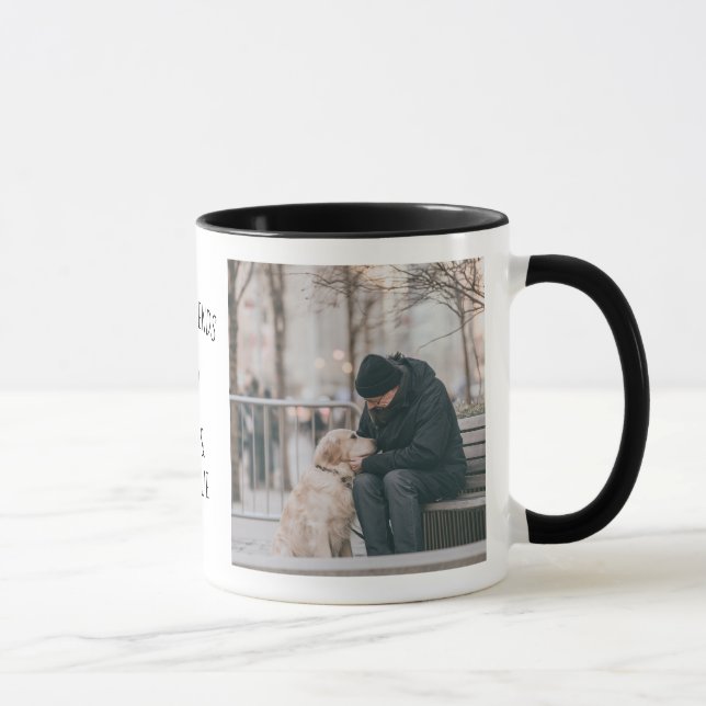 Caneca Pai ou Avô e Cachorro Melhores Amigos 2 Foto  (Direita)