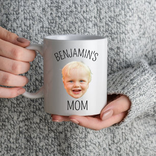 Caneca Pai personalizado de rosto de bebê Mãe Foto person