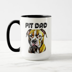 Caneca Pai Pit Bull   Amantes de Cachorros 