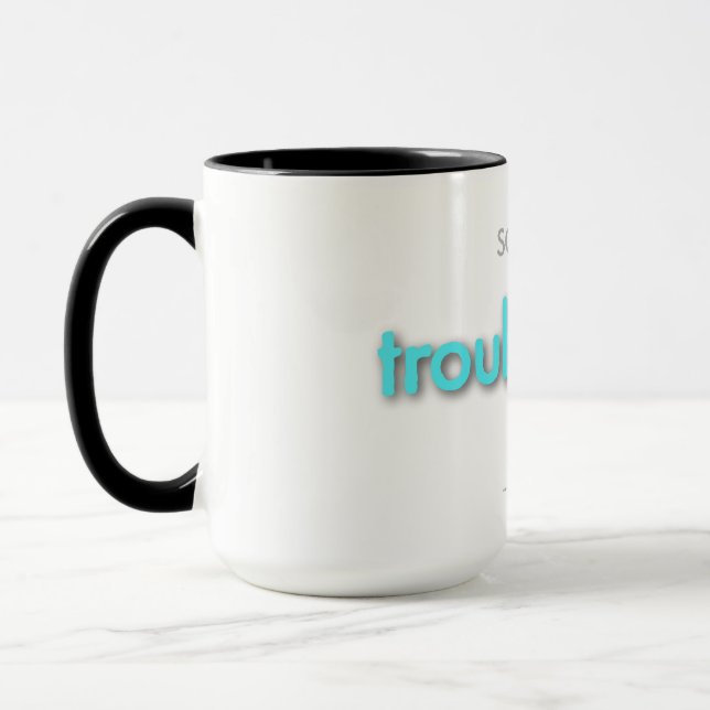 Caneca pai preocupado! - azul claro (Esquerda)