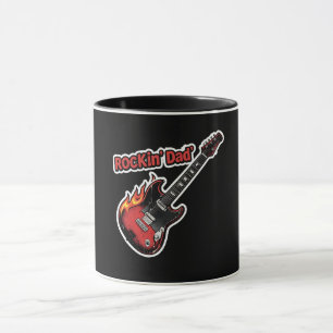 Caneca Pai Rock – Dia dos Pais com Guitarra Elétrica