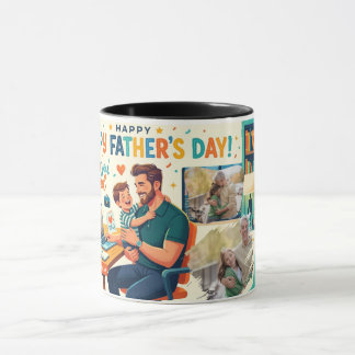 CANECA PAI TRABALHADOR MODERNO DESIGN PERSONALIZADO COM F