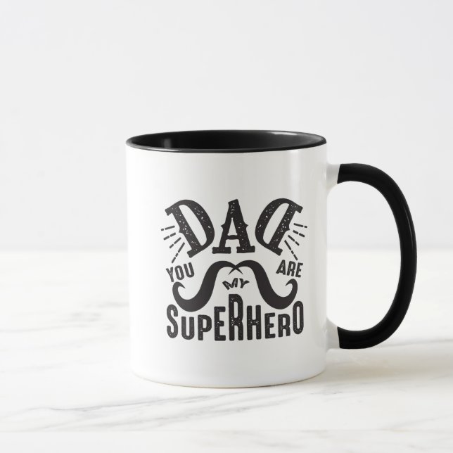 Caneca Pai Único Você É Meu Super-Herói (Direita)