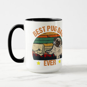Caneca Pai Vintage Best Pug