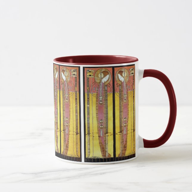 Caneca Painéis bordados por Margaret Macdonald (Direita)
