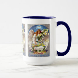 Caneca Painel do Vintage Angel e Lamb Três, ZSSG