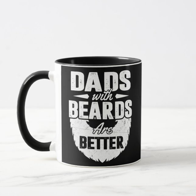 Caneca Pais Com Barras São Mais Bonitos Presentes Para Di (Esquerda)