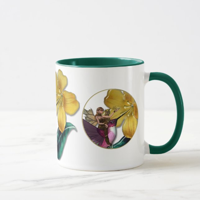 Caneca País das fadas do colibri do KRW (Direita)