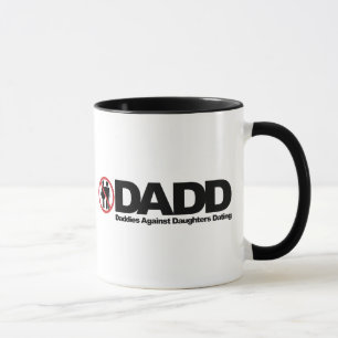 Caneca Pais de DADD contra datar das filhas