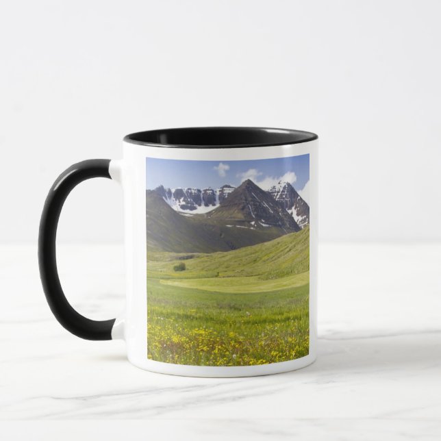 Caneca Paisagem cênica do vale de Svarfadardalur (Esquerda)