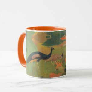 Caneca Paisagem com Pavões de Paul Gauguin