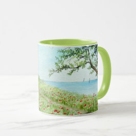 Caneca Paisagem de Campo Poppy Paisagem Mola