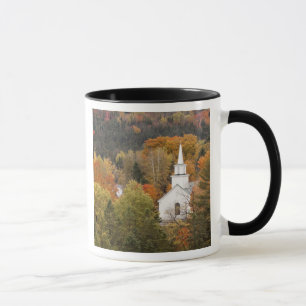Caneca Paisagem de outono com igreja, Vermont, EUA
