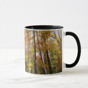 Caneca Paisagem de outono de Floresta II
