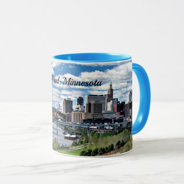 Caneca Paisagem de Saint Paul, Minnesota (Frente Esquerda)