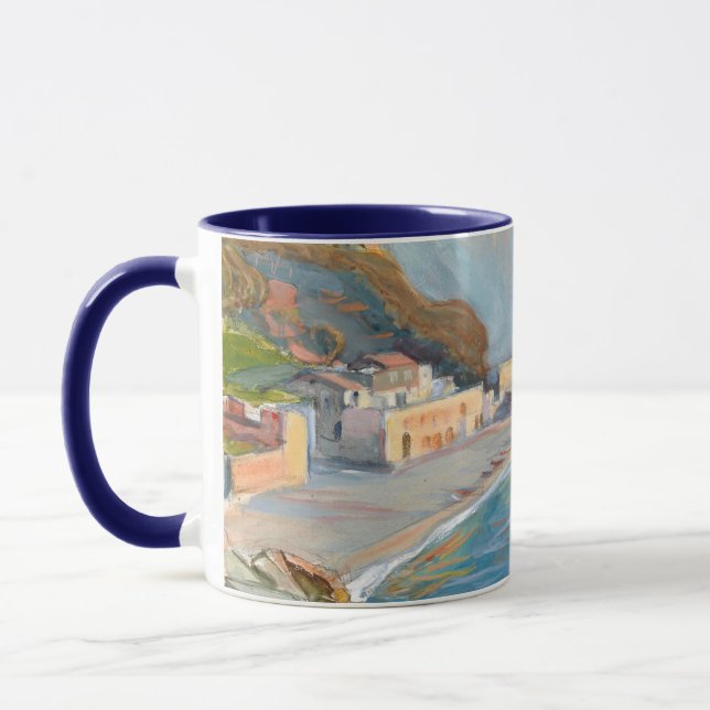 Caneca Paisagem de Shore da Região de Nápoles, M. Enckell (Esquerda)