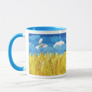 Caneca Paisagem de Sinalizador da Ucrânia
