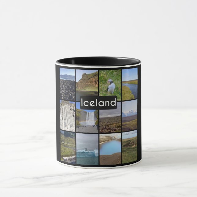Caneca Paisagem de Verão da Islândia (Centro)