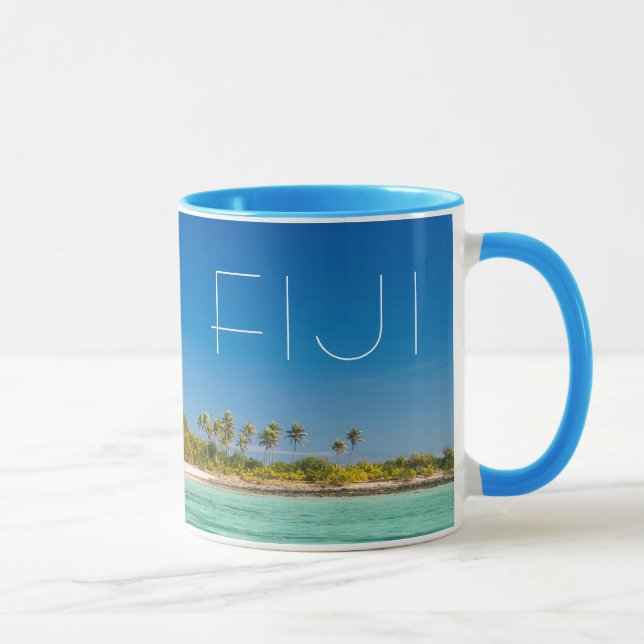 Caneca Paisagem do Mar do Blue Lagoon, Fiji (Direita)