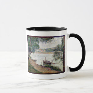 Caneca Paisagem do rio de Georges Pierre Seurat com uma