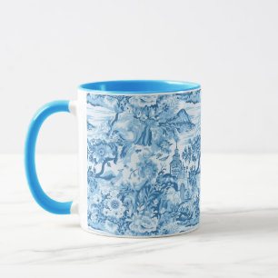 Caneca Paisagem do Toile Azul Clássico