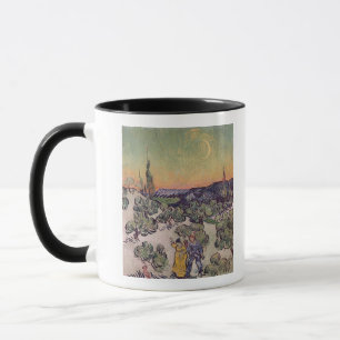Caneca Paisagem enluarada de Vincent van Gogh  , 1889