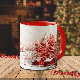 Caneca Paisagem Escandinava 3D