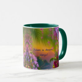 Caneca Paisagem fantasia, tropismo e sonho