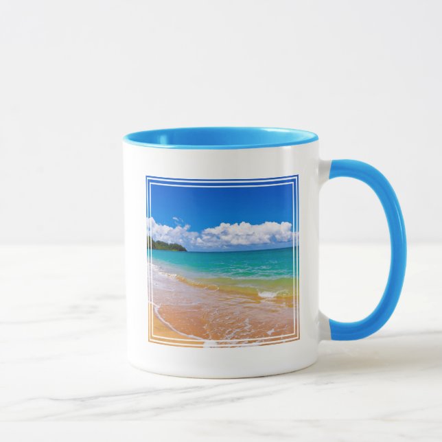 Caneca Paisagem marinha ao longo da Baía de Hanalei (Direita)