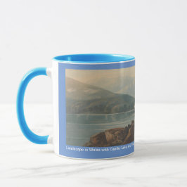 Caneca Paisagem no País de Gales com Castle, por John Var
