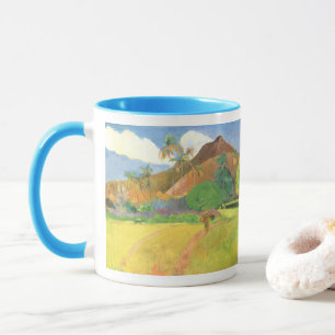 Caneca Paisagem Taitiana, Montanhas Taiti, Paul Gauguin