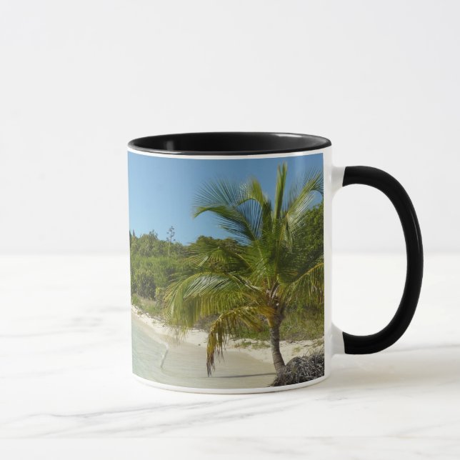 Caneca Paisagem tropical bonita de antiguan Beach (Direita)