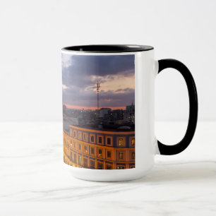 Caneca paisagem urbana ao pôr do sol, Havana, Cuba