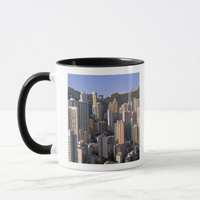 Caneca paisagem urbana de Hong Kong, China (Esquerda)