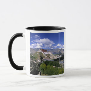 Caneca Palácio de Potala na cordilheira a partir de um ou