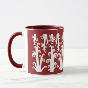 Caneca Palavras Gêmeas - Maroon