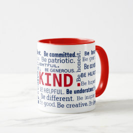 Caneca Palavras inspiradoras da Nuvem do Word