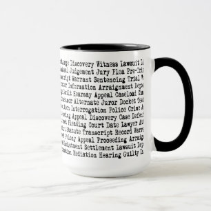 Caneca Palavras Legais Terminologia