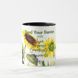 Caneca Palavras-Palavras-Palavras-Pilar Girassóis Gigante