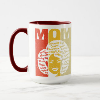 Caneca Palavras para a Mãe Silhouette