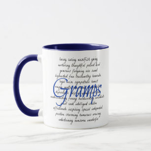 Caneca Palavras para Gramps